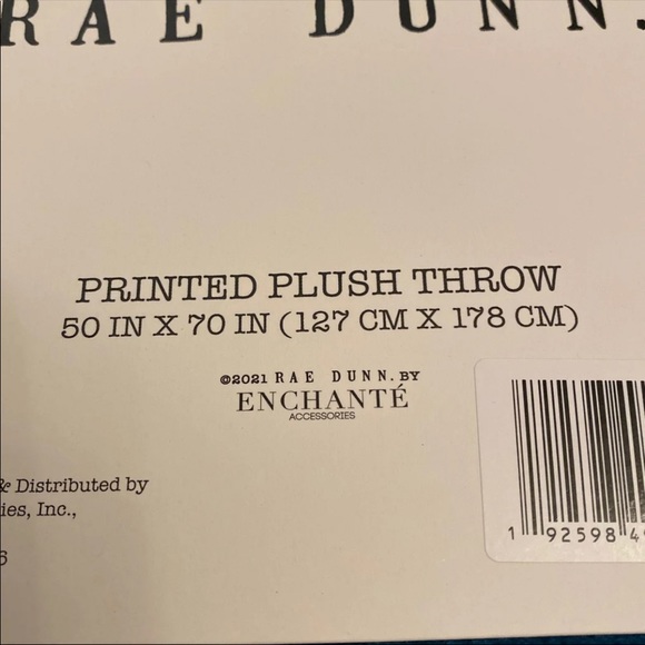 Rae Dunn merry Christmas throw blanket holiday snowman - Picture 6 of 6